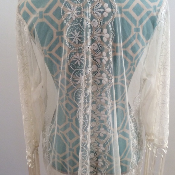 ⭐️NWOT⭐️ boho sheer top - Picture 5 of 7